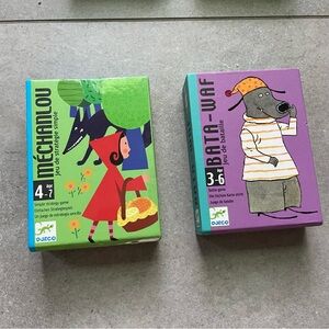 Djeco Simple Strategy Game Set - Green and Purple